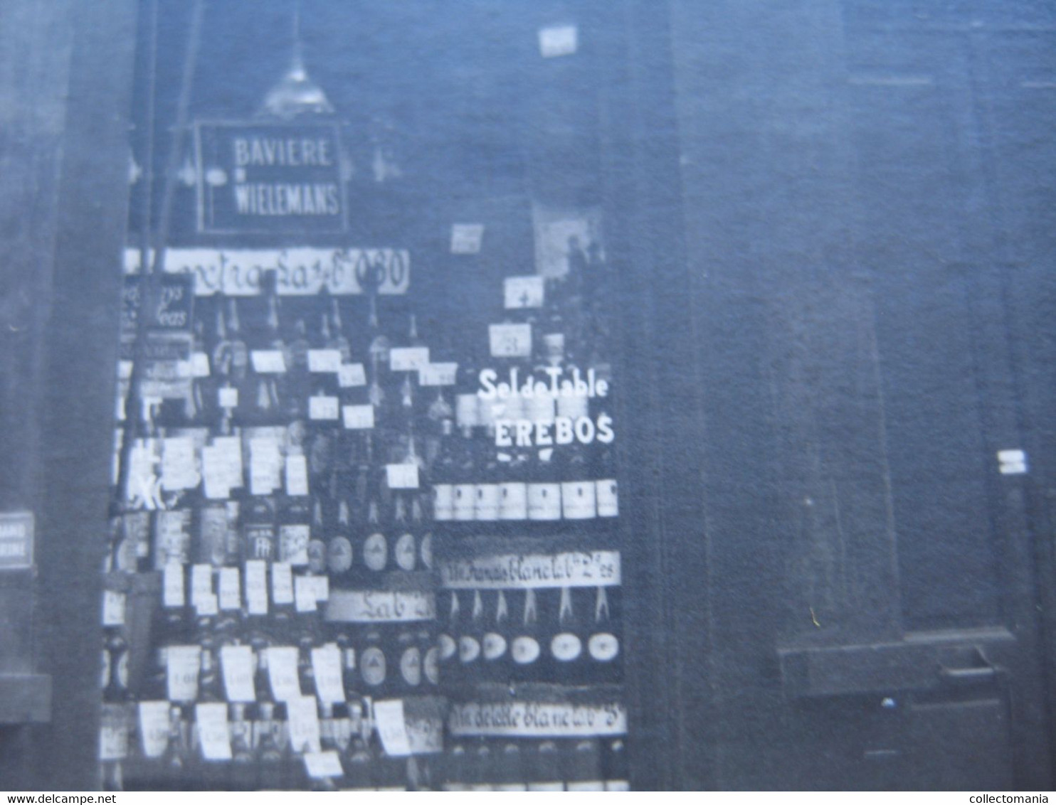 Carte Postale Photo Molenbeek  DELHAIZE  Le Lion  Magasin ( Winkel ) Annimé Circa 1906 - Rue  église Saint Anne - Koekelberg