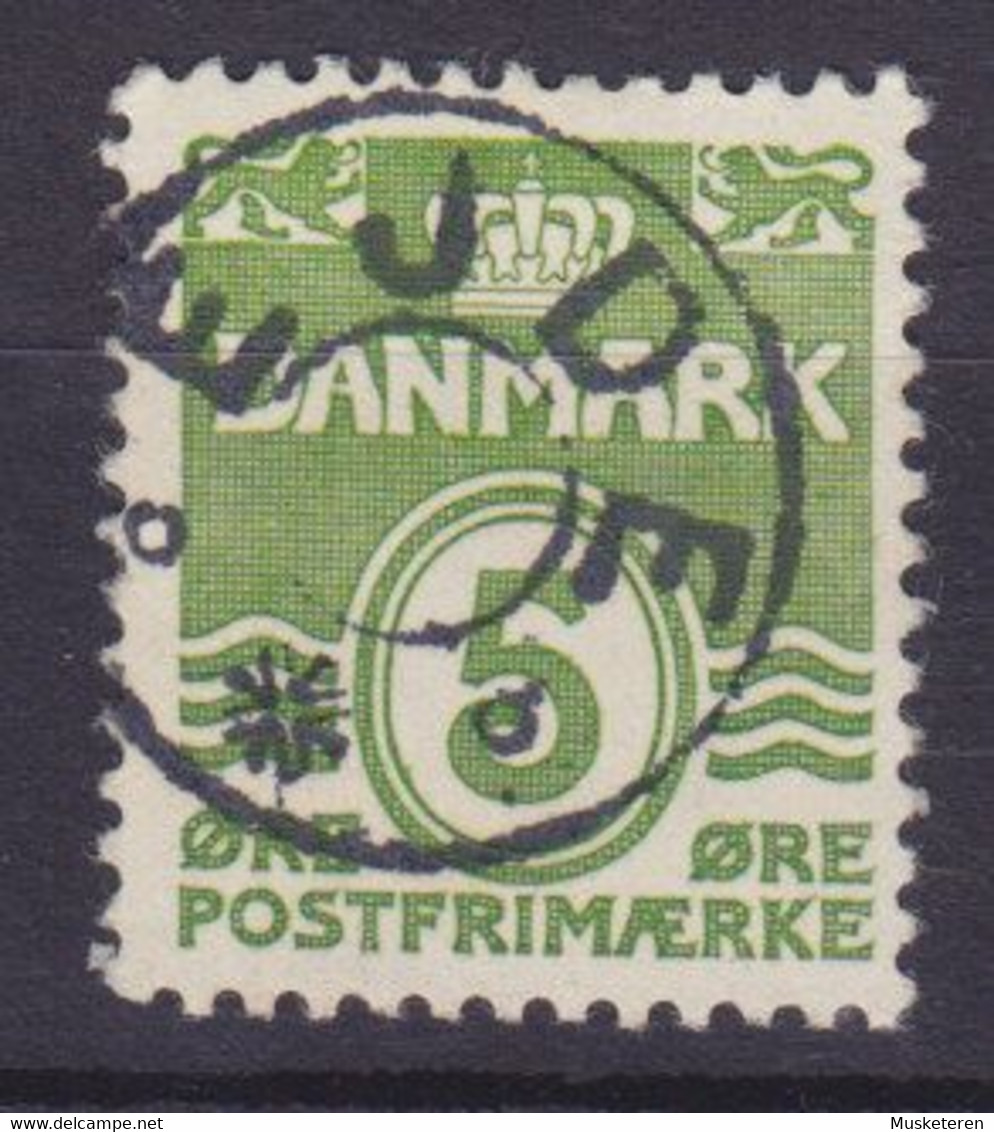 Vorläufer Faroe Islands Denmark Used Abroad Uds. Stjernestempel Star Cancel EJDE 1933 Mi. 198, 5 Øre Wellenlinien - Féroé (Iles)