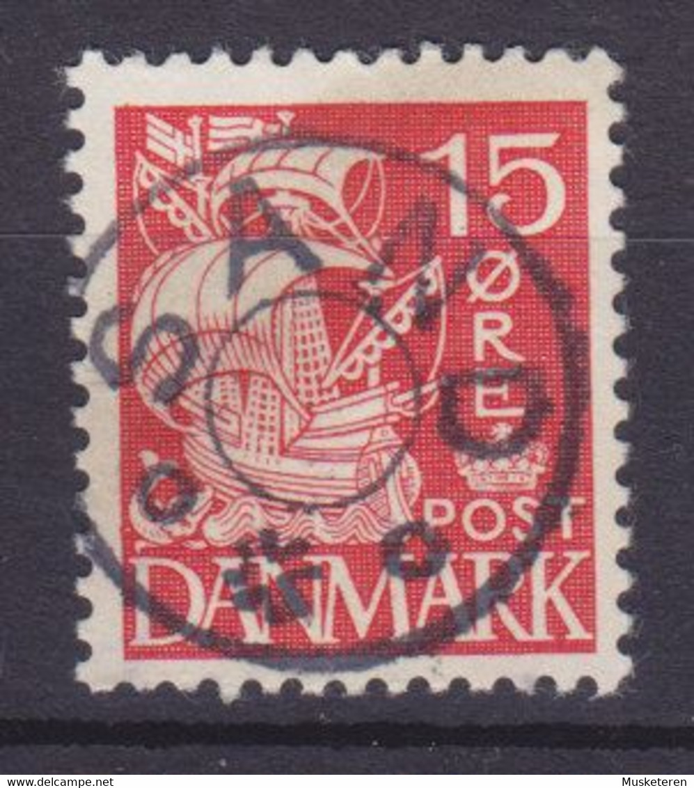 Vorläufer Faroe Islands Denmark Used Abroad Uds. Stjernestempel Star Cancel SAND (Sandu) 1933 Mi. 202, 15 Øre Karavelle - Isole Faroer