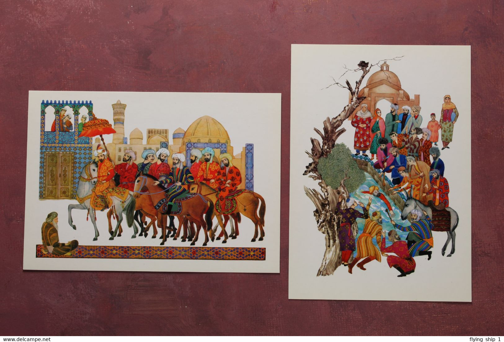 Vintage Full Set 16 Russian Postcards 1976 Amazing Pictures From Life Of Sage Hodja Nasreddin. Muslim East. - Fiabe, Racconti Popolari & Leggende