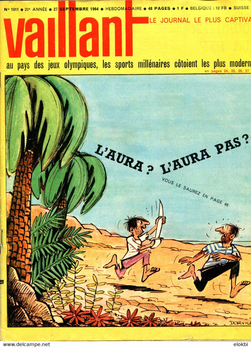 Vaillant Le Journal Le Plus Captivant N°1011 Du 27 Septembre  1964 - Vaillant