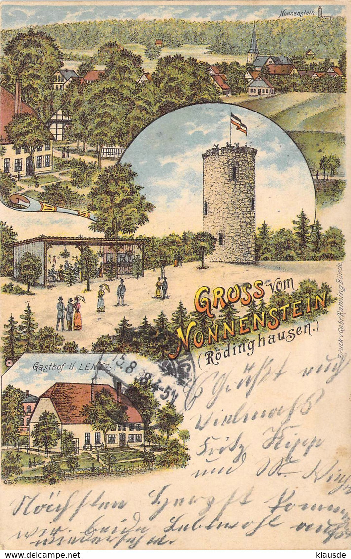Nonnenstein Rödinghausen 1898 AKS - Herford