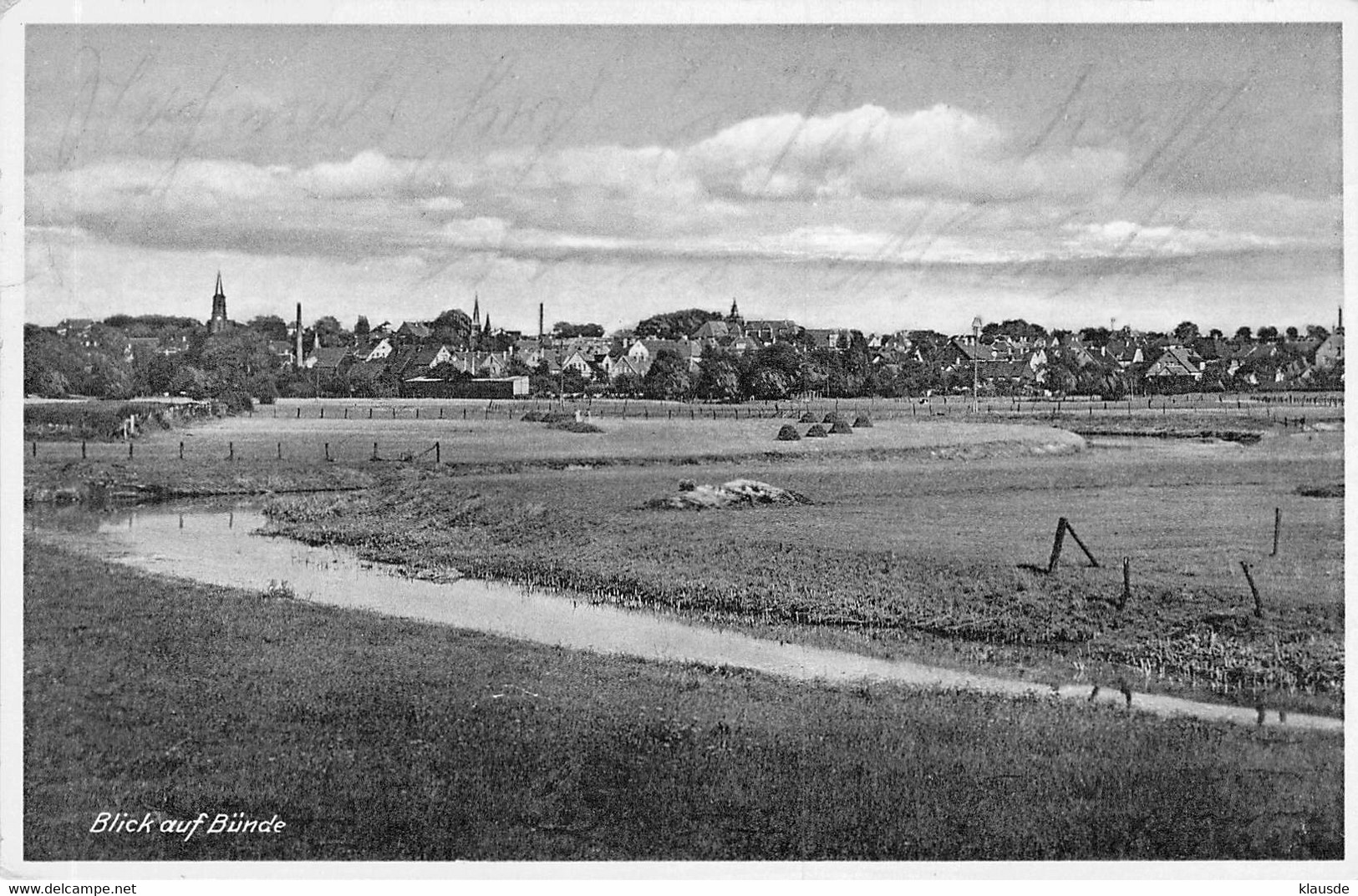 Bünde I. W. Blick Auf Bünde Feldpost 1940 - Buende