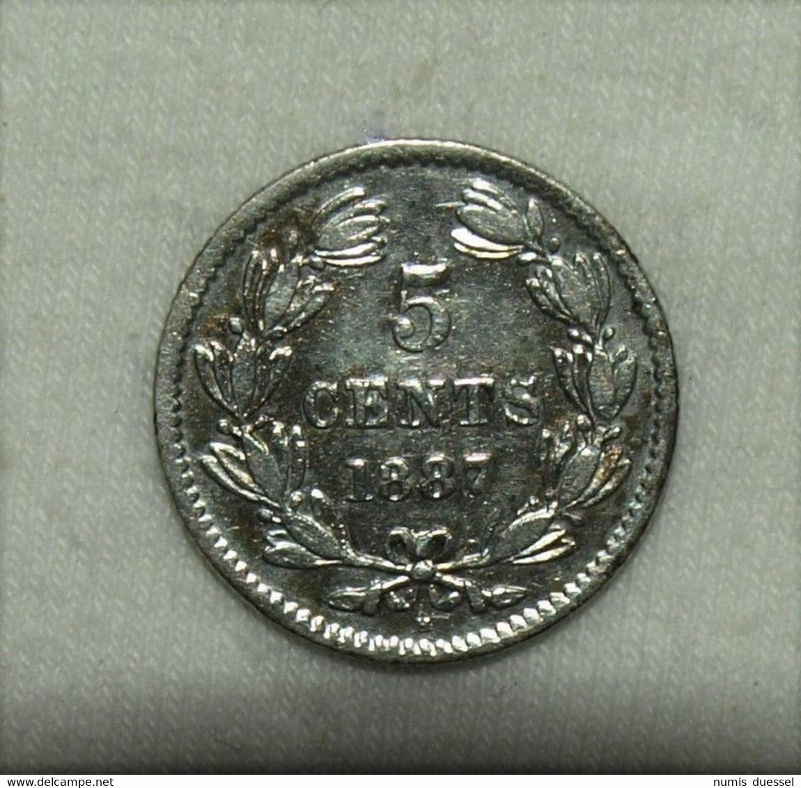 Silber/Silver Nicaragua Independence 1821, 1887 H, 5 Centavos VZ/XF - Nicaragua