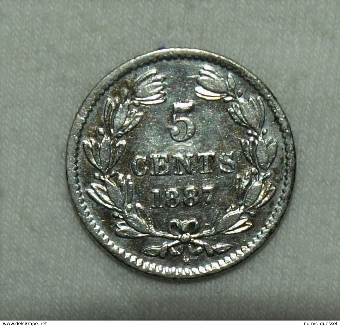 Silber/Silver Nicaragua Independence 1821, 1887 H, 5 Centavos VZ/XF - Nicaragua