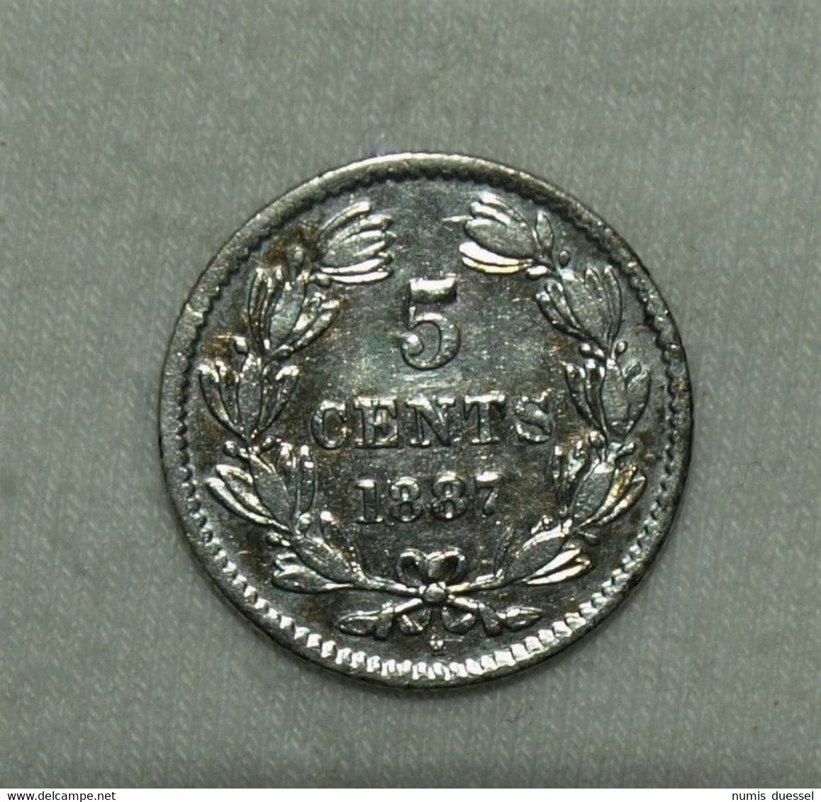 Silber/Silver Nicaragua Independence 1821, 1887 H, 5 Centavos VZ/XF - Nicaragua