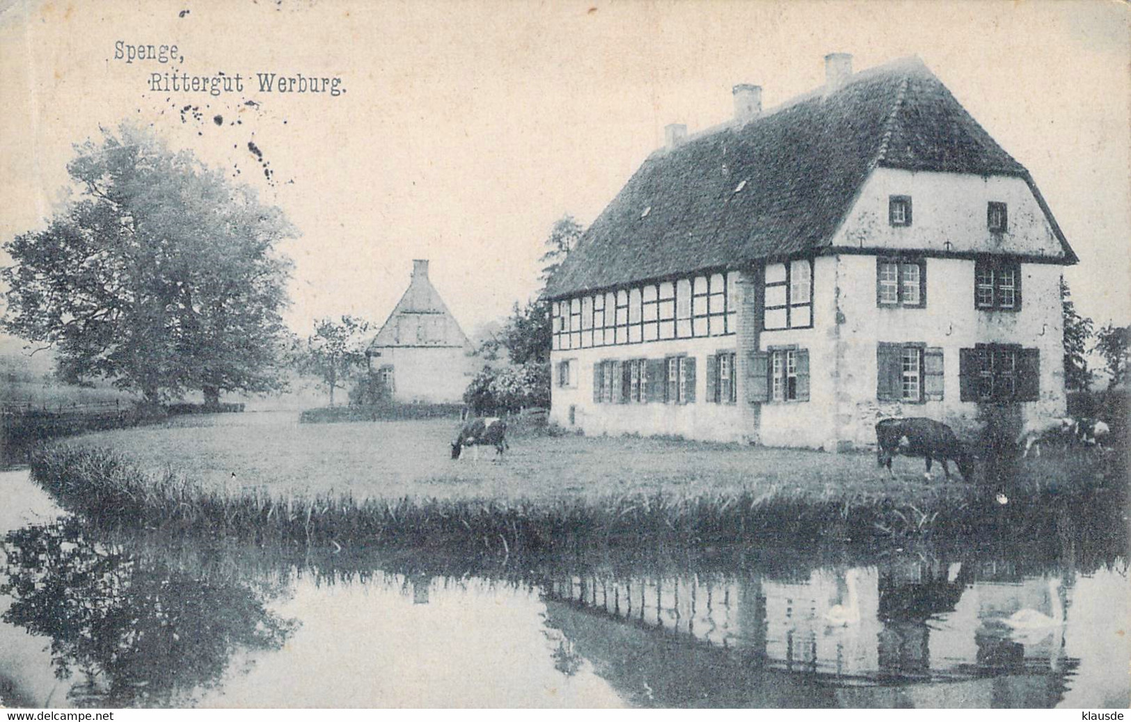 Sprenge - Rittergut Werburg Feldpost 1915 - Herford