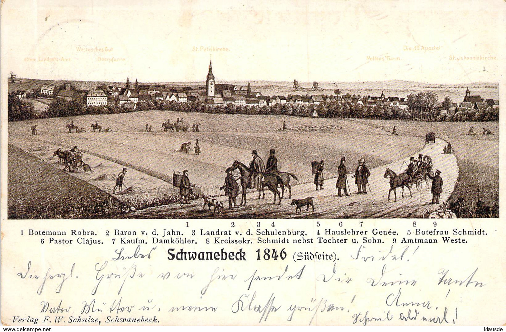 Schwanebeck - Südseite Nach Einem Gemälde 1906 - Bernau
