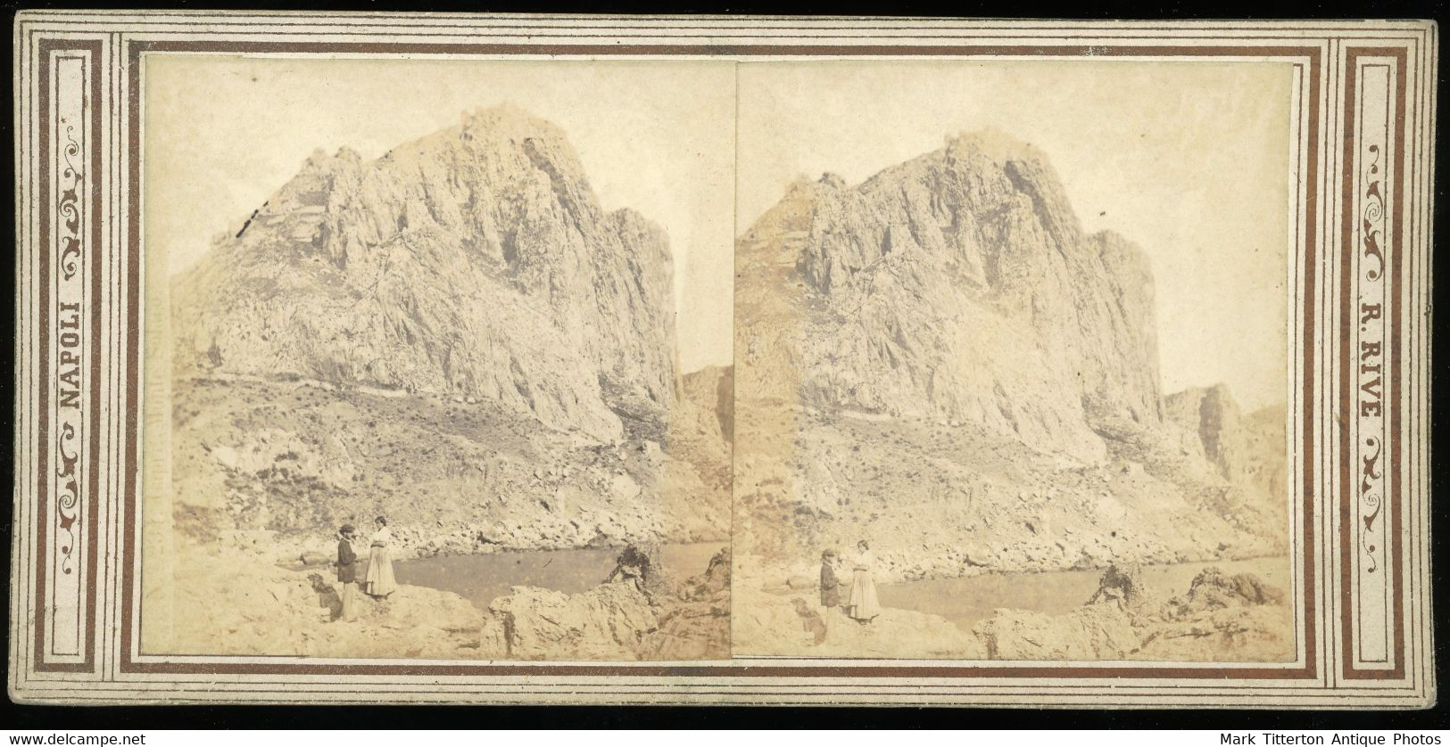 Stereoview - Monte Solaro Capri ? NAPLES - ITALY - Visionneuses Stéréoscopiques