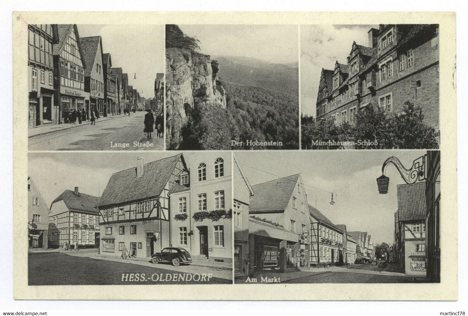 Hessisch Oldendorf Am Markt Lange Straße Der Hohenstein Münchhausen-Schloß - Hessisch-Oldendorf