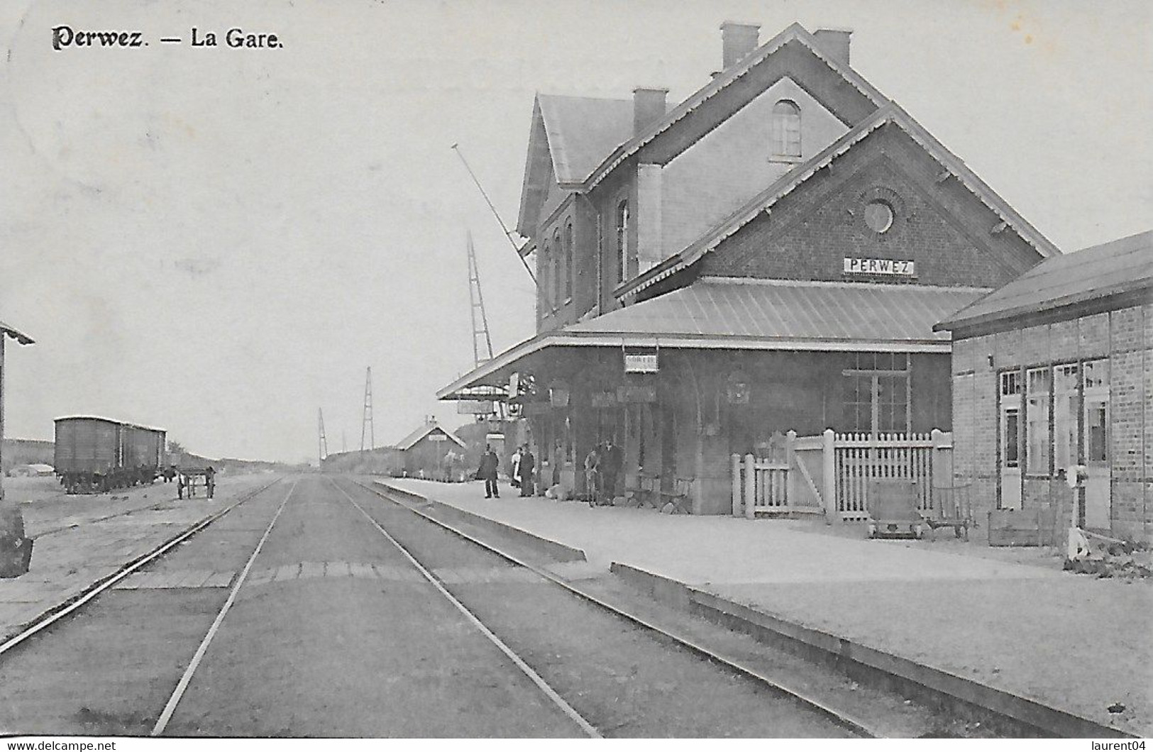 PERWEZ. LA GARE. VUE INTERIEURE. ANIMATION - Perwez