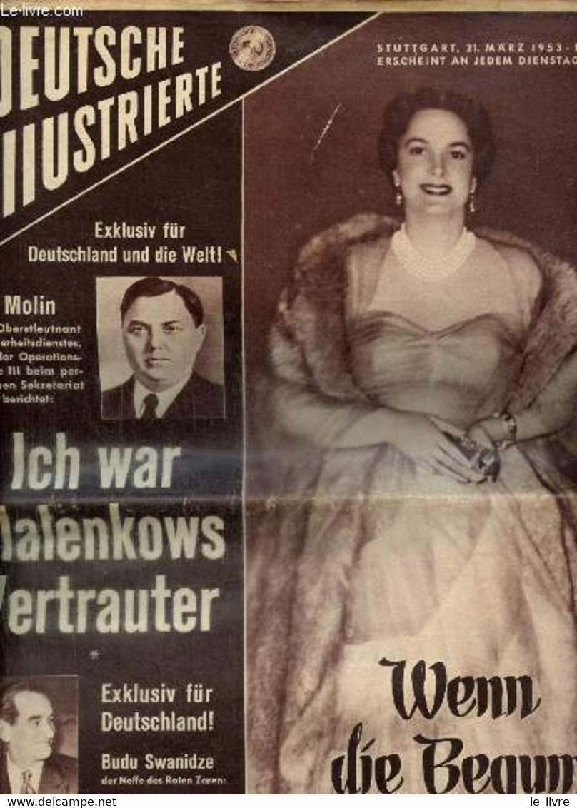 Deutsche Illustrierte, N°12 (21 Mars 1953) : Wenn Die Begum Lächelt / Ich War Malenkows Vertrauter / Mein Onkel Joseph S - Dizionari, Thesaurus