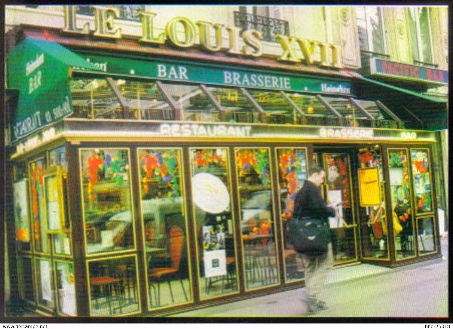 Carte Postale "Cart'Com" (2001) Restaurant, Bar, Café - Le Louis XVII (Brasserie) (extérieur De L'établissement) - Restaurantes