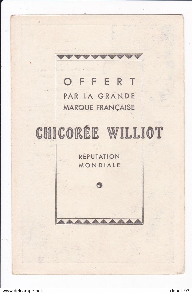 LA POULE AUX OEUFS D'OR - (fable De LAFONTAINE) - CHICOREE WILLOT - Andere & Zonder Classificatie