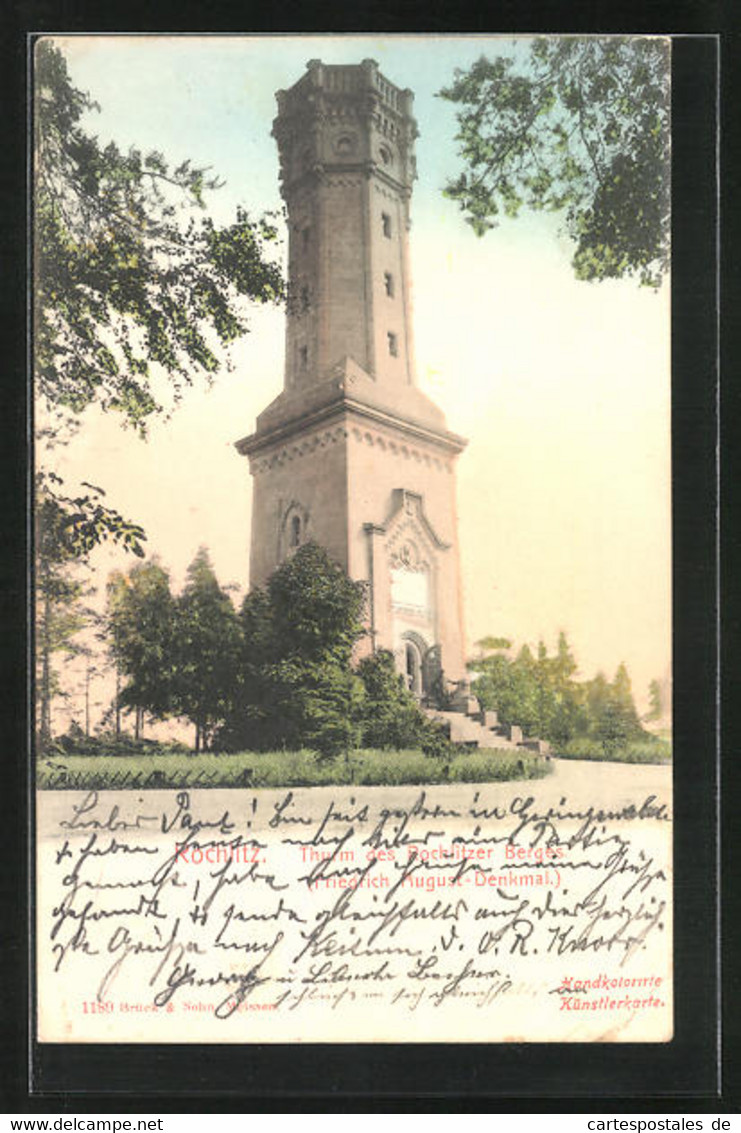 AK Rochlitz, Turm Des Rochlitzer Berges, Friedrich-August Denkmal - Rochlitz