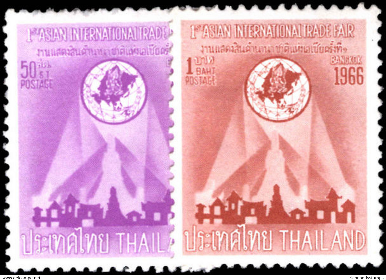 Thailand 1966 International Trade Fair Unmounted Mint. - Tailandia