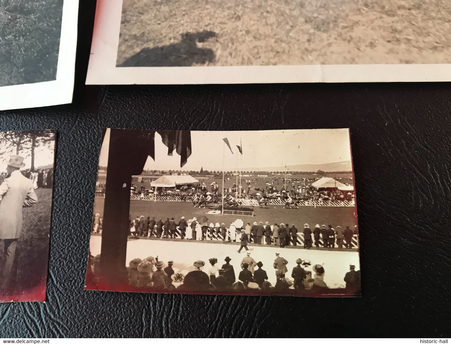 4 X Photo - 1913 - BOURG EN BRESSE Courses Hippiques - Dames élégantes Aux Chapeaux & Officiers En Tenue D’honneut - Places