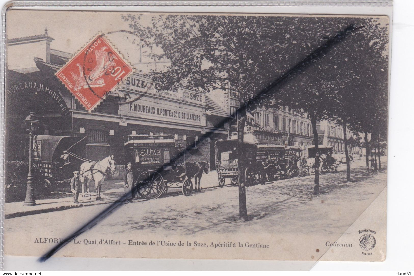 Alfort (94) Le Quai D'Alfort - Entrée De L'Usine De La Suze, Apéritif à La Gentiane. Sortie Des Calèches SUZE.. - Maisons Alfort