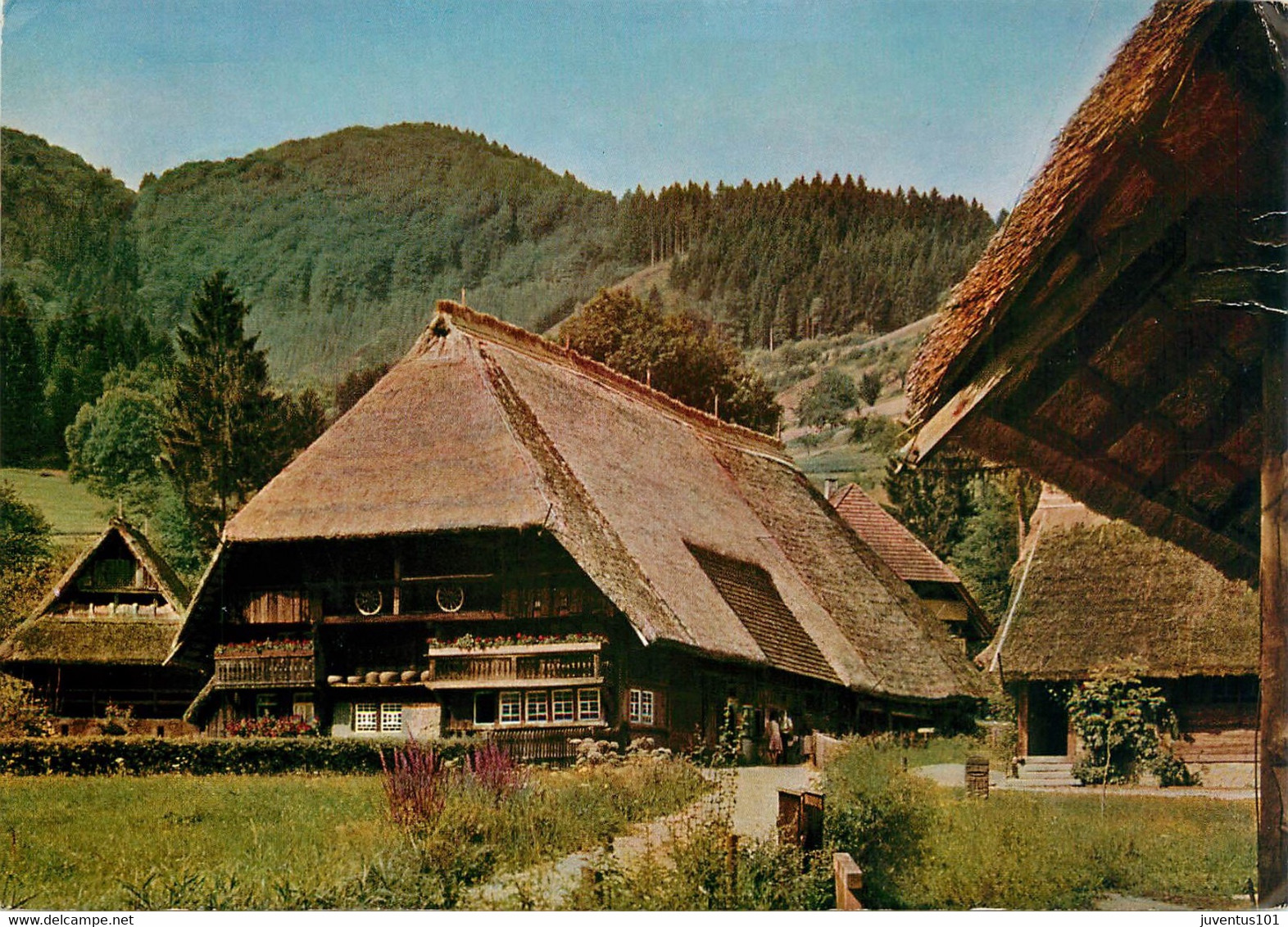 CPSM Schwarzwälder Freilichtmuseum Vogtsbauernhof-Gutachtal-Beau Timbre    L708 - Gutach (Schwarzwaldbahn)