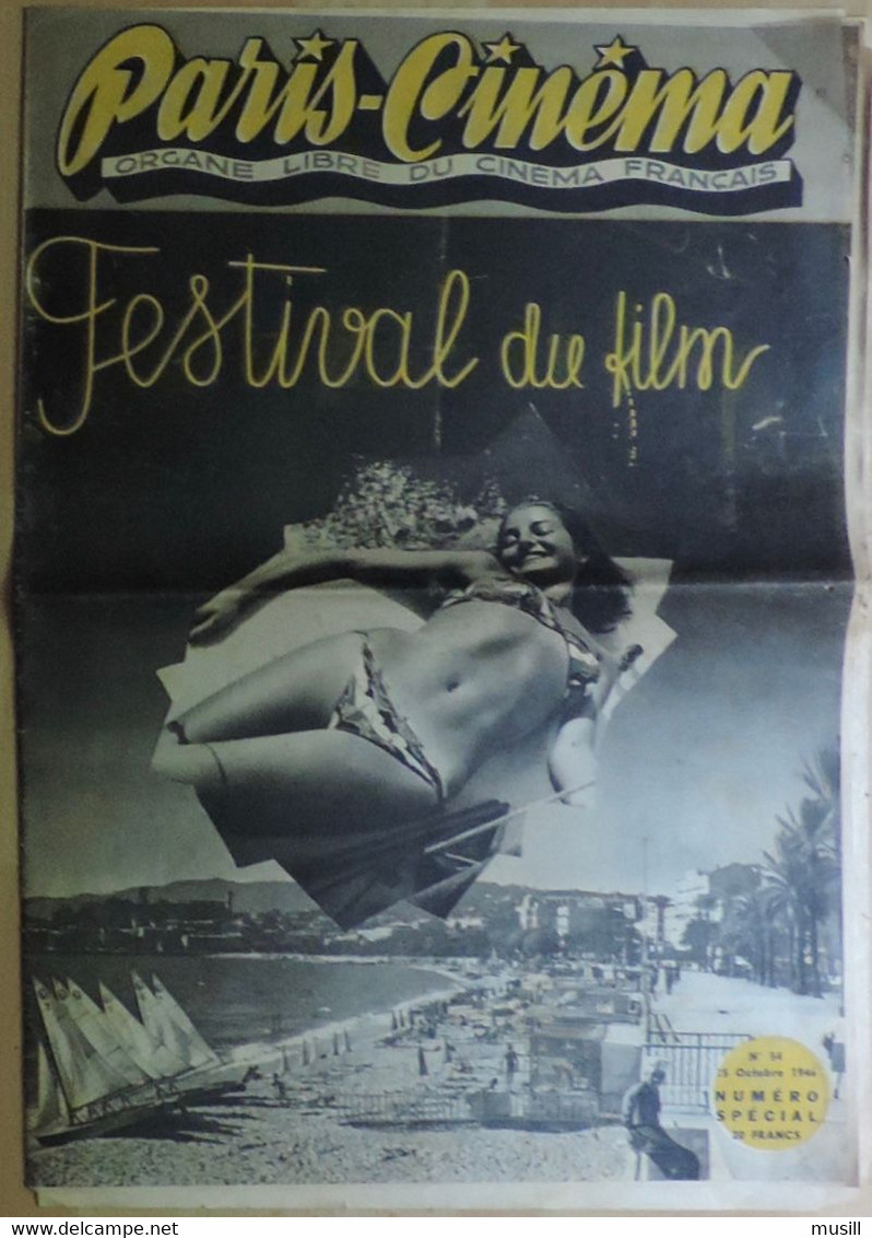 Paris-Cinéma. Organe  Libre Du Cinéma Français. Festival Du Film (Cannes). N° 54. 15 Octobre 1946. Numéro Spécial. - Cinéma/Télévision