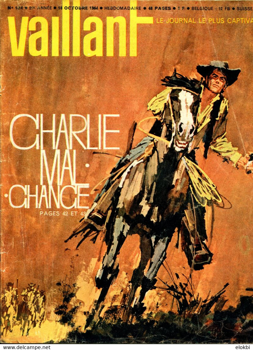Vaillant Le Journal Le Plus Captivant N°1014 Du 18 Octobre 1964 - Vaillant