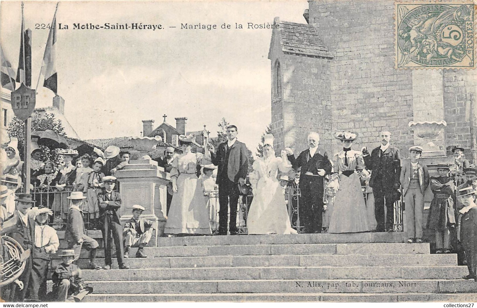 79-LA-MOTHE-SAINT-HERAYE- MARIAGE DE LA ROSIERE - La Mothe Saint Heray