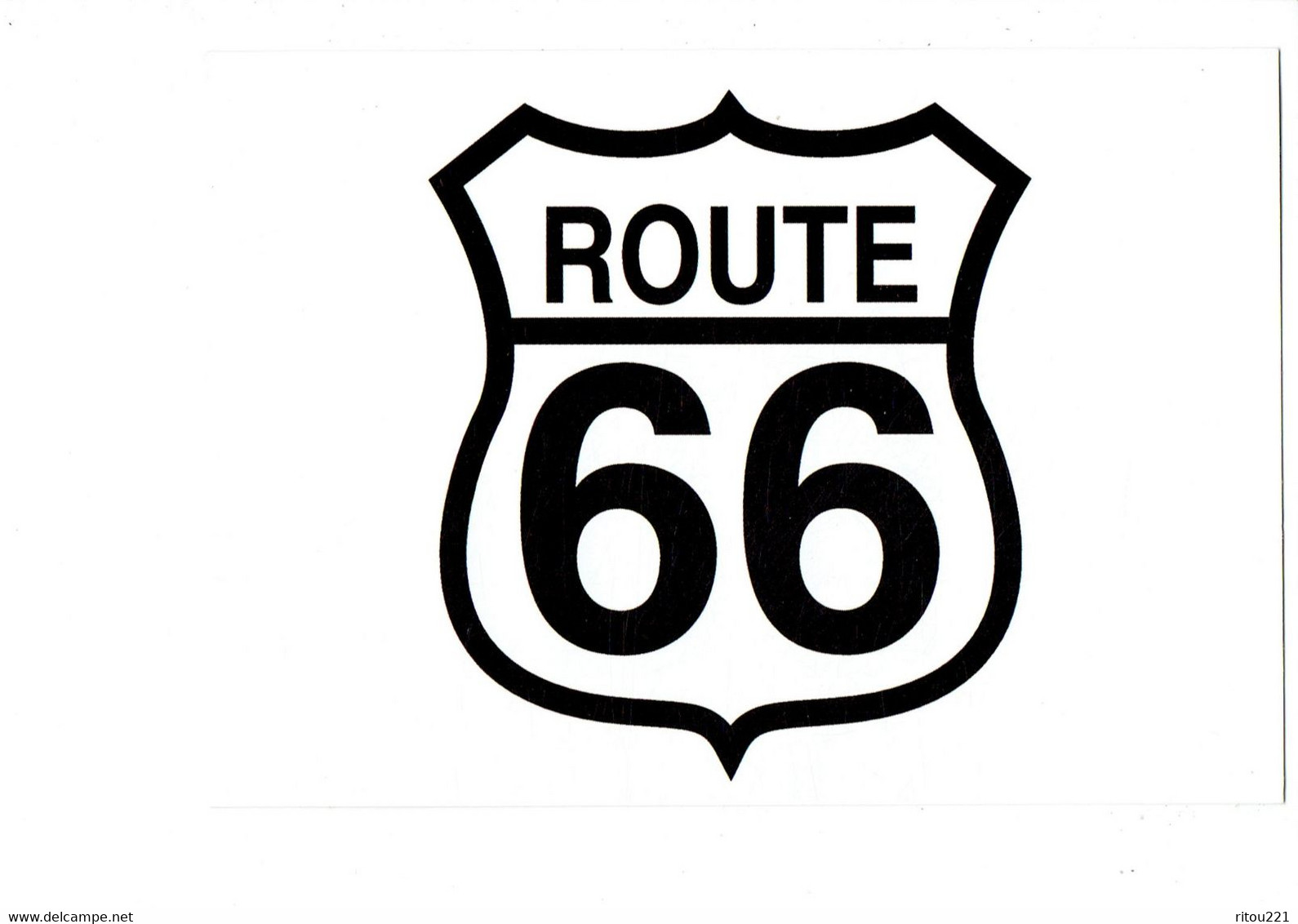 Cpm - US ROUTE 66 - Blason - - Route ''66'