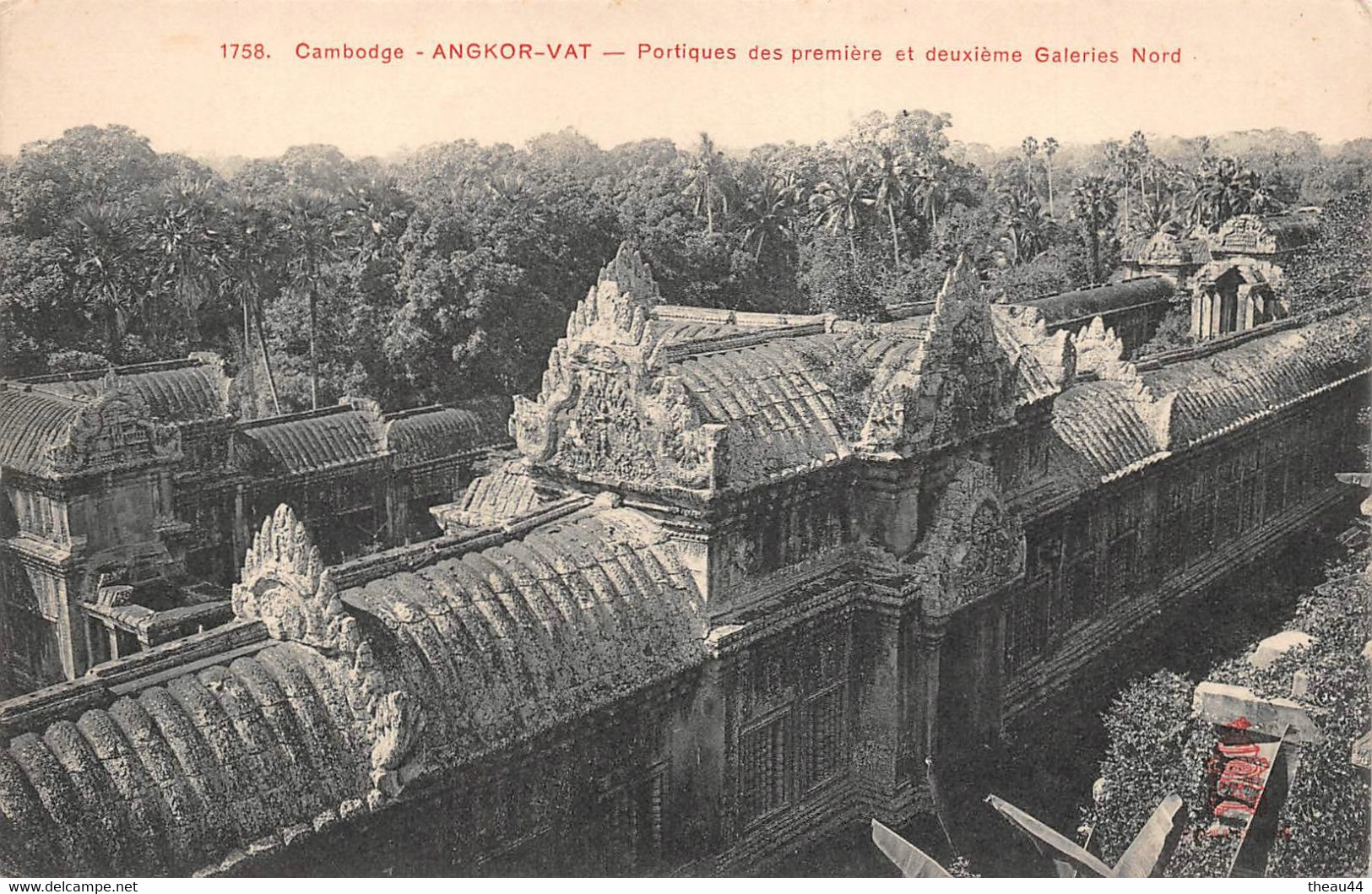¤¤   -   CAMBODGE   -  ANGKOR-VAT  -  Portiques Des 1ere Et 2eme Galeries Nord     -   ¤¤ - Cambogia