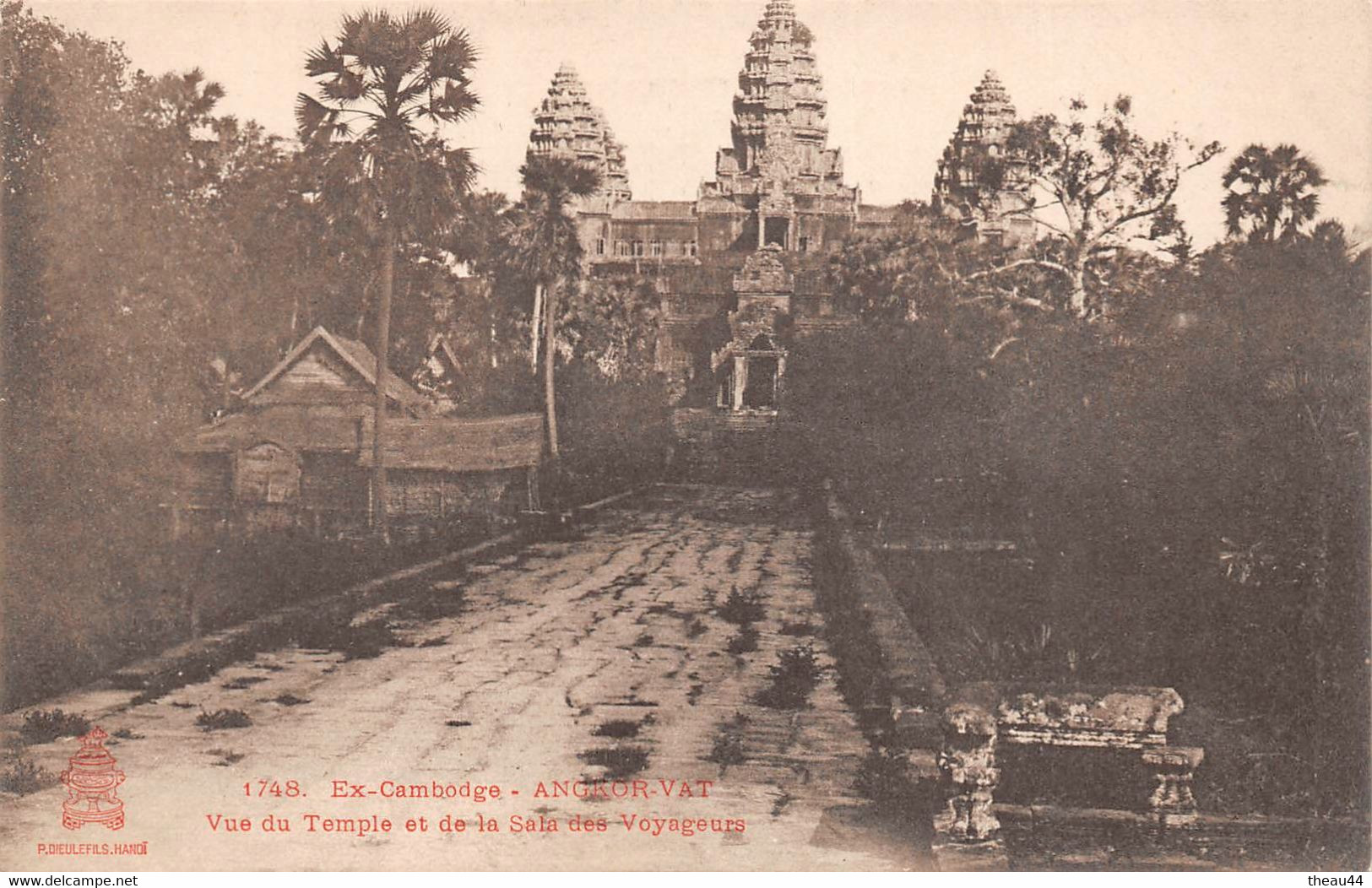 ¤¤   -   CAMBODGE   -  ANGKOR-VAT  -  Vue Du Temple Et De La Sala Des Voyageurs    -   ¤¤ - Kambodscha