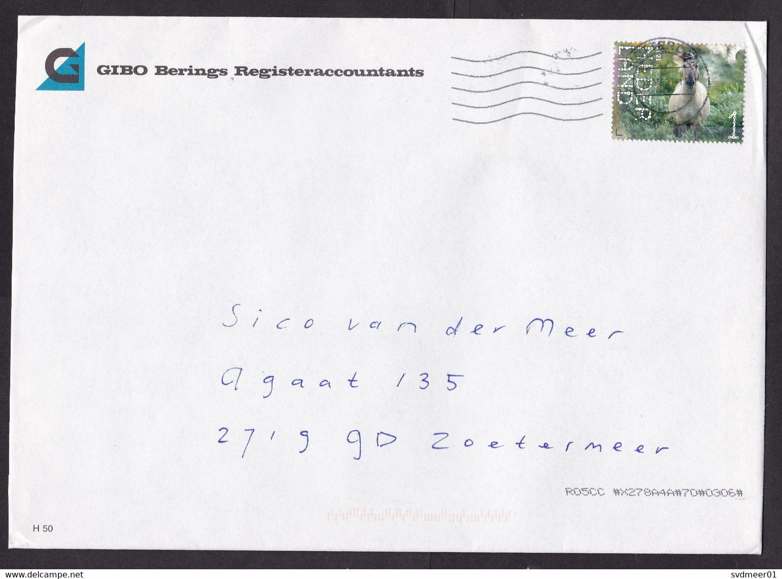 Netherlands: Cover, 2021, 1 Stamp, Konik Horse, Wild Pony Animal (traces Of Use) - Brieven En Documenten