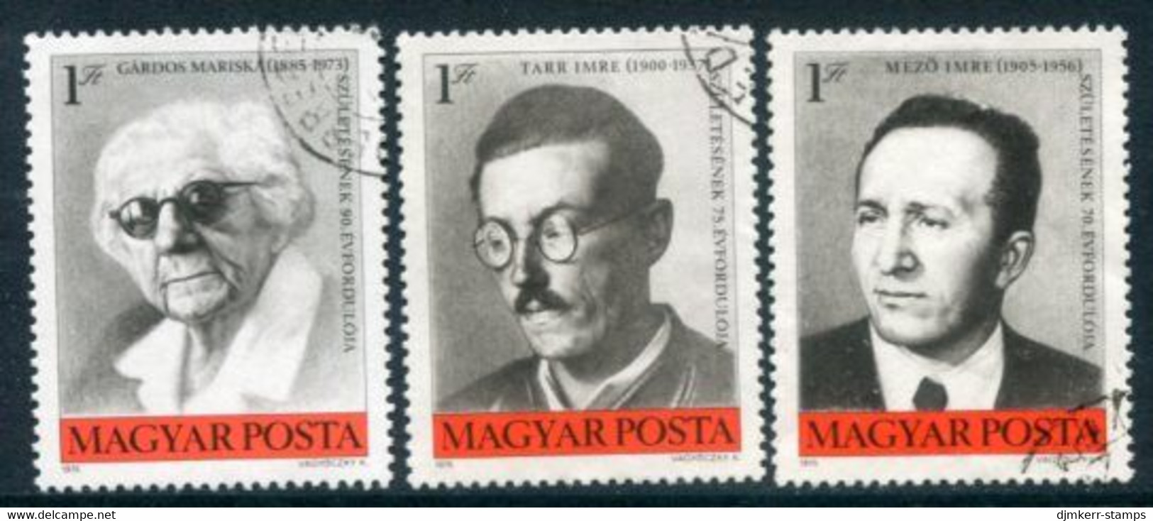 HUNGARY 1975 Famous Hungarians Used.  Michel 3077-79 - Used Stamps