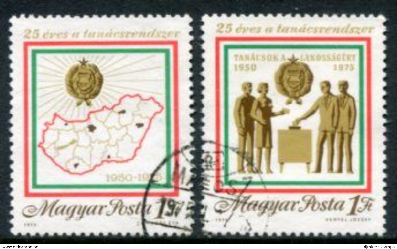 HUNGARY 1975 Council System Used..  Michel 3068-69 - Usado