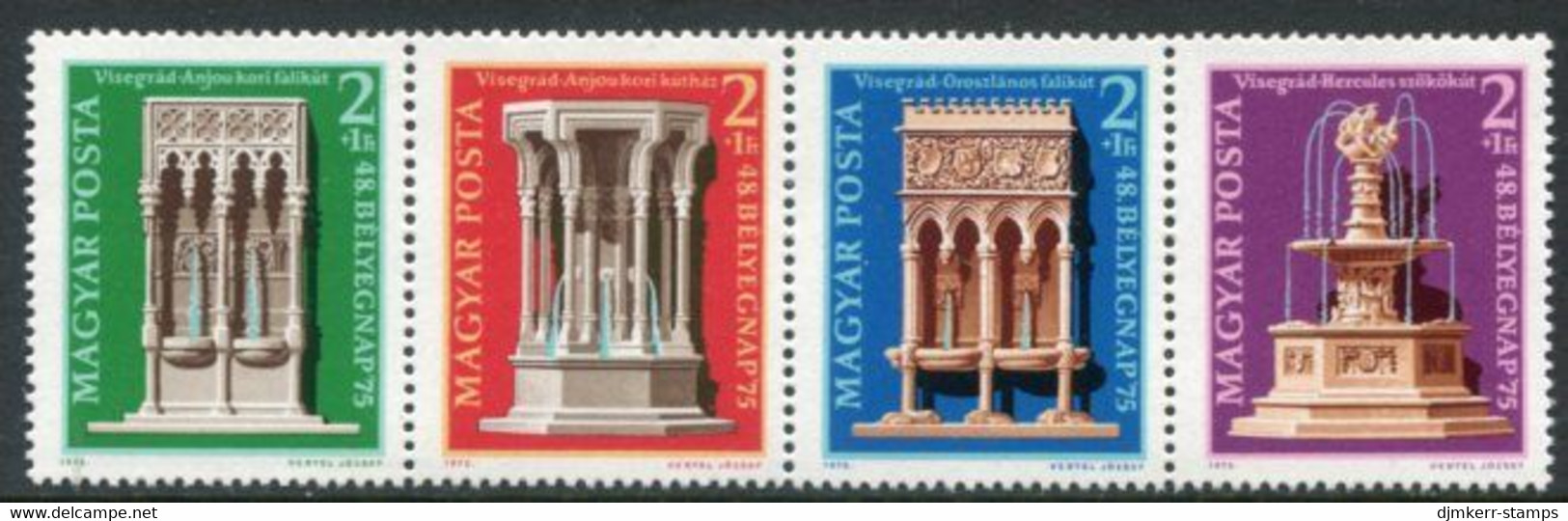 HUNGARY 1975 Stamp Day: Protection Of Monuments  MNH / **...  Michel 3060-63 - Ongebruikt