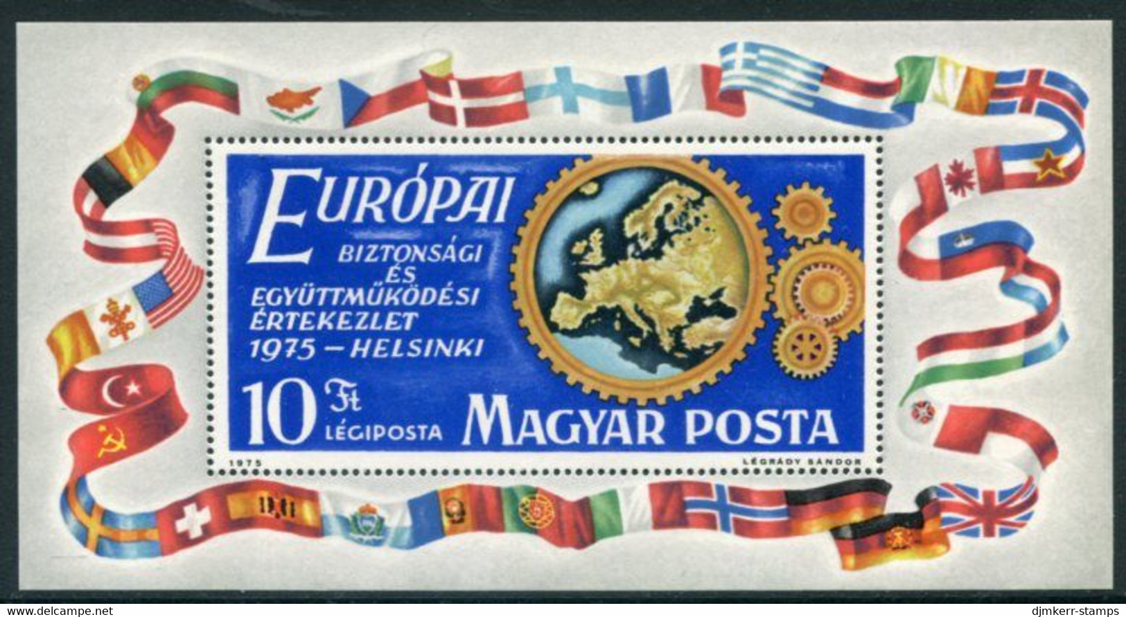 HUNGARY 1975 European Security Conference Block MNH / **.  Michel Block 113 - Nuevos