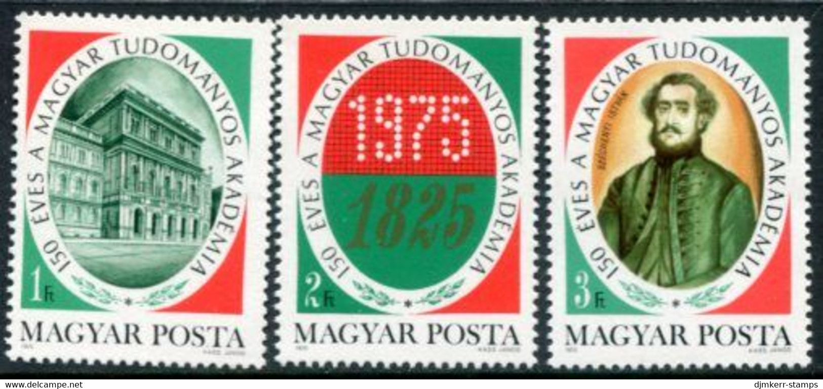 HUNGARY 1975 Academy Of Sciences MNH / **.  Michel 3039-41 - Ungebraucht