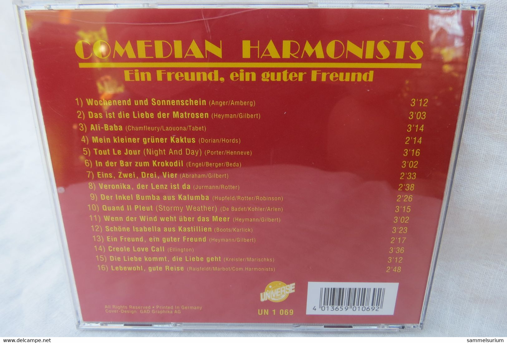 CD "Comedia Harmonists" Ein Freund, Ein Guter Freund - Altri - Musica Tedesca