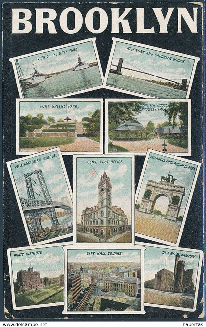Brooklyn, NY, Multi-view - Posted 1911 - Brooklyn