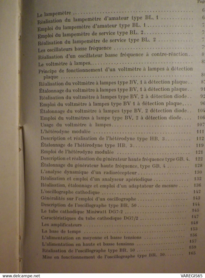 LES APPAREILS DE MESURE ET DE CONTROLE - RADIO ELECTRICIENS ET SANS FILISTES - PAR A. BRANCARD - EDITION 1951 CHEZ DUNOD
