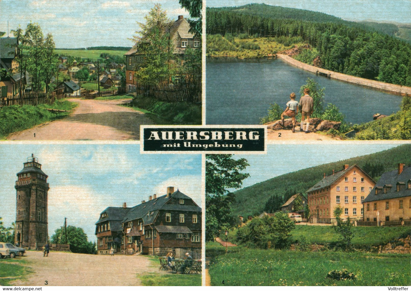 DDR Mehrbild AK Um 1966 Auersberg Carlsfeld, Sosa Talsperre, HOG Berghotel Ua. - Auersberg