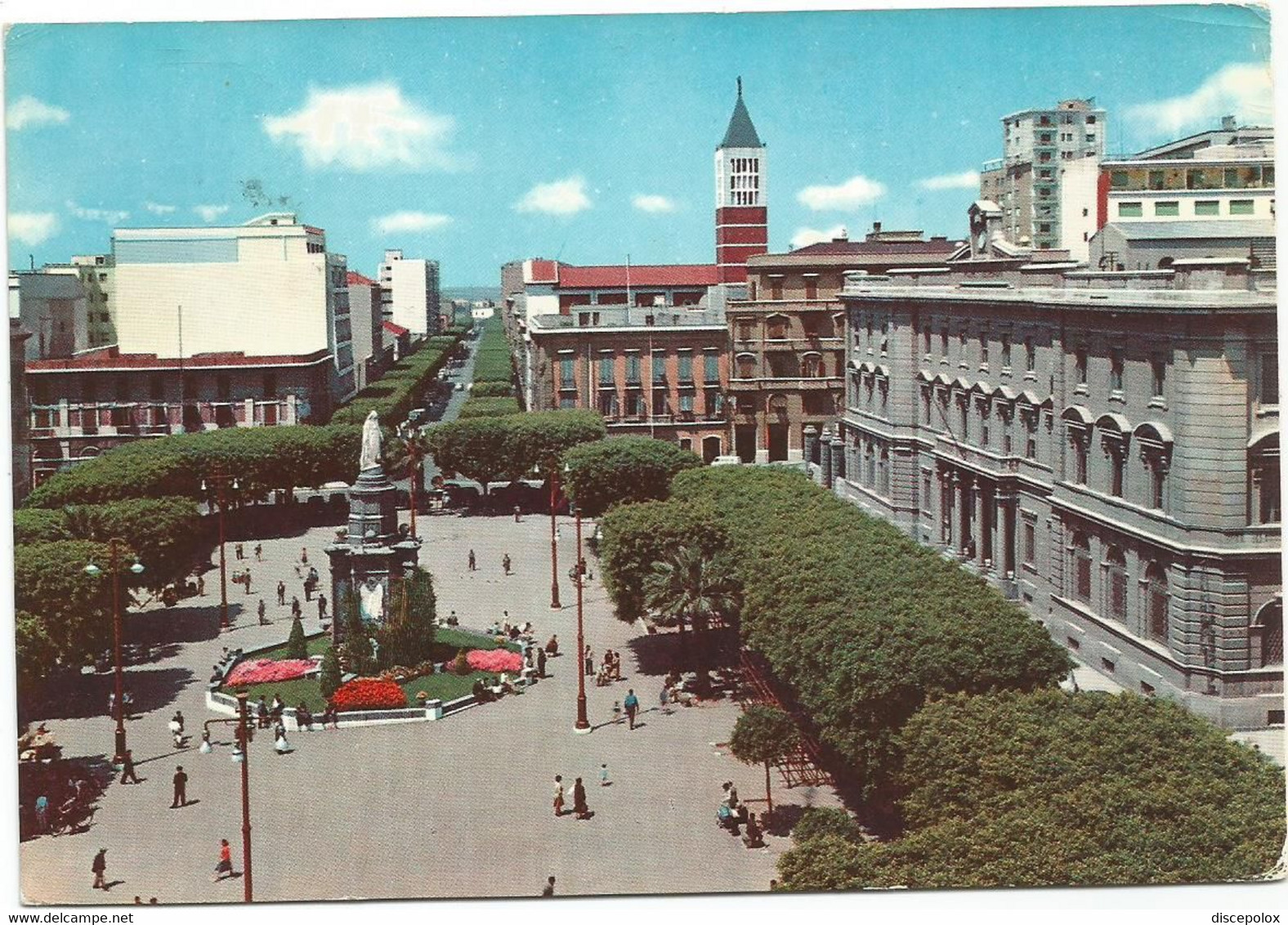 R4309 Cagliari - Piazza Del Carmine - Panorama / Viaggiata 1962 - Cagliari