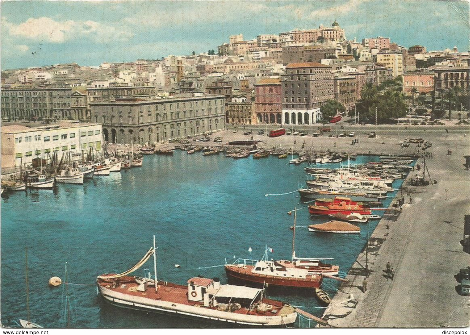 R4310 Cagliari - Vecchia Darsena - Panorama - Barche Boats Bateaux / Viaggiata 1962 - Cagliari