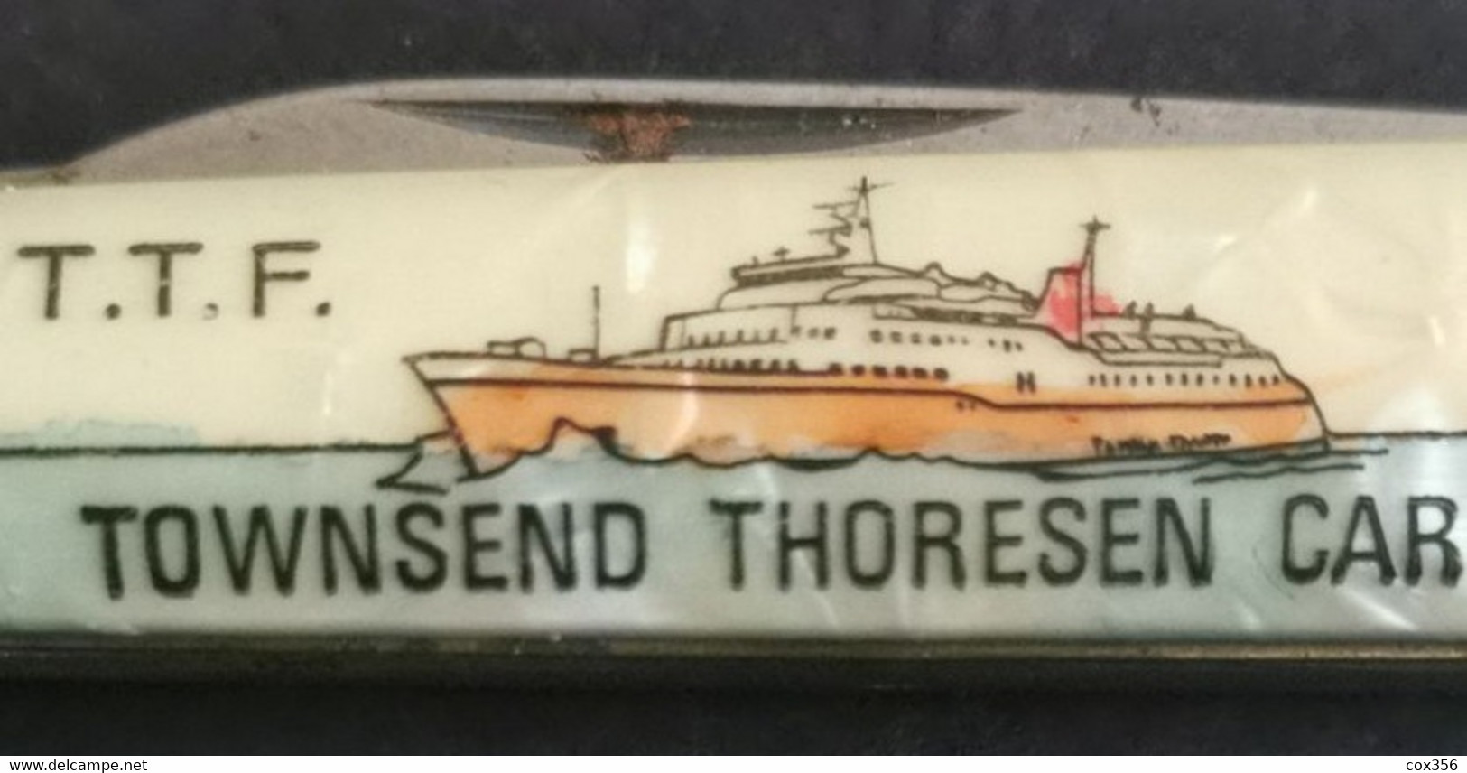 T. T. P TOWNSEND THORESEN CAR FERRIES COUTEAUX De Poche RICHTANDS Nacre - Other & Unclassified