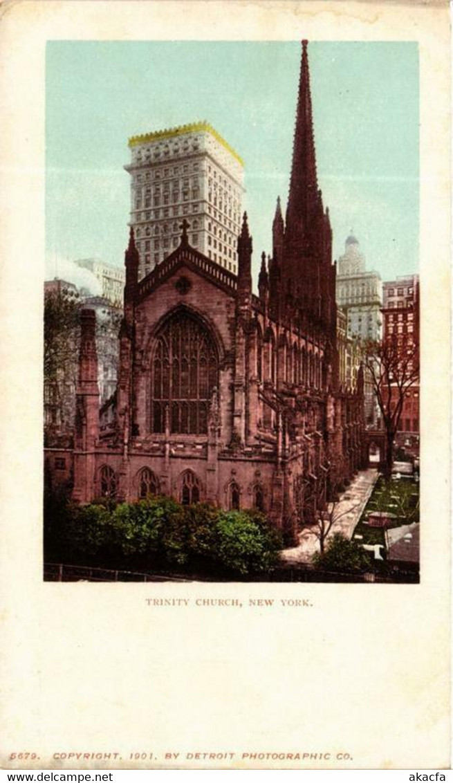 CPA AK Trinity Church NEW YORK CITY USA (769852) - Churches