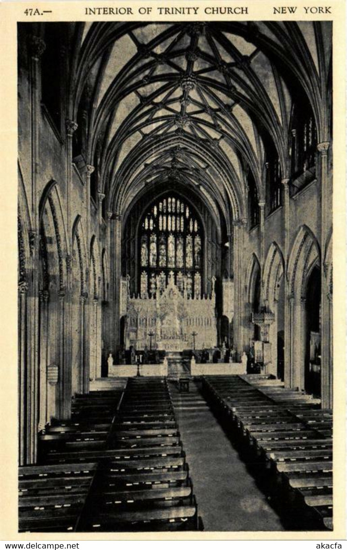 CPA AK Interior Of Trinity Church NEW YORK CITY USA (769961) - Églises