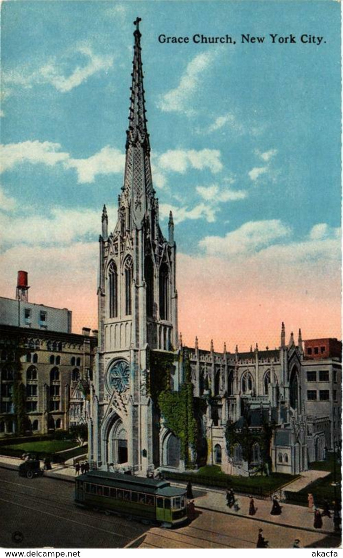 CPA AK Grace Church NEW YORK CITY USA (790114) - Churches