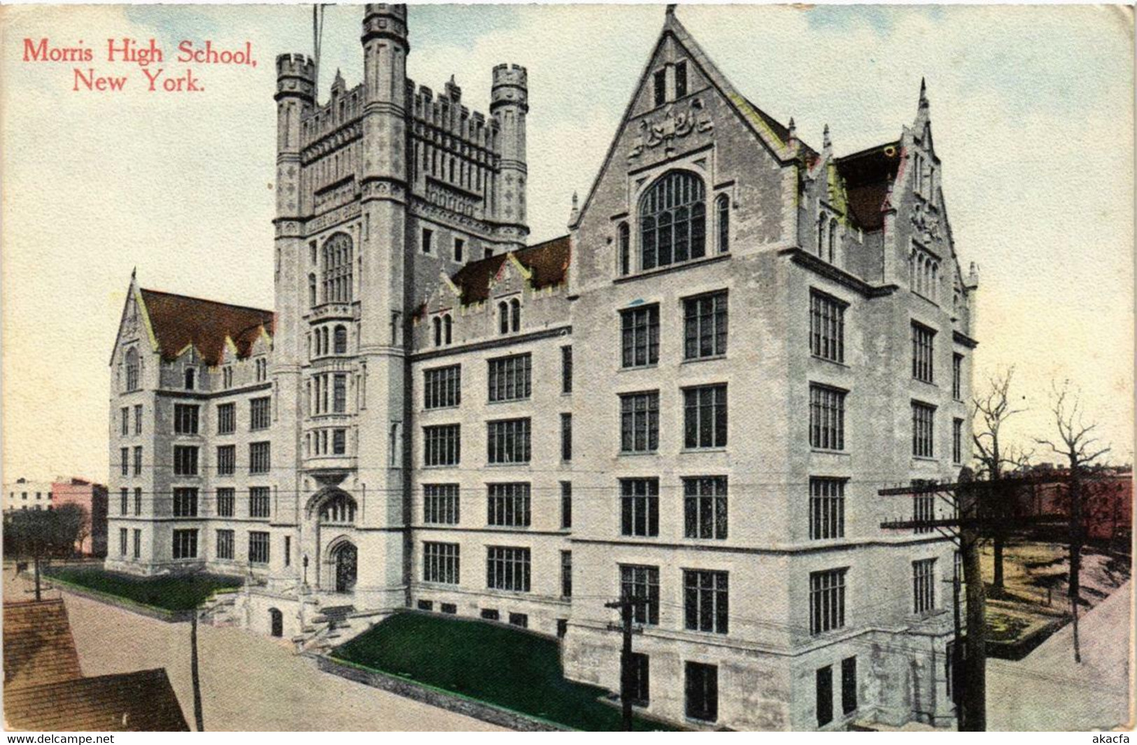 CPA AK Morris High School NEW YORK CITY USA (790223) - Enseignement, Écoles Et Universités