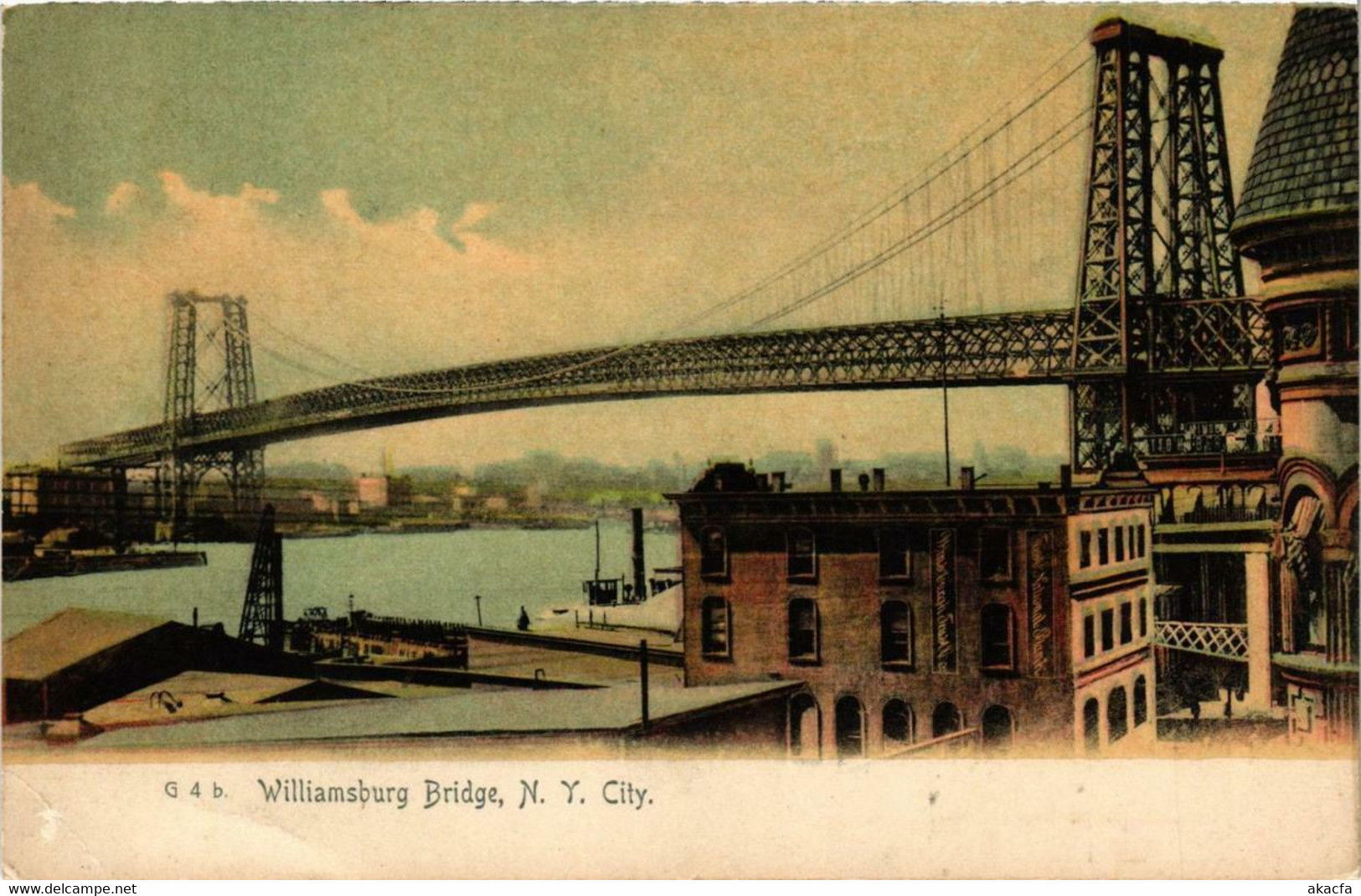 CPA AK Williamsburg Bridge NEW YORK CITY USA (790228) - Ponts & Tunnels