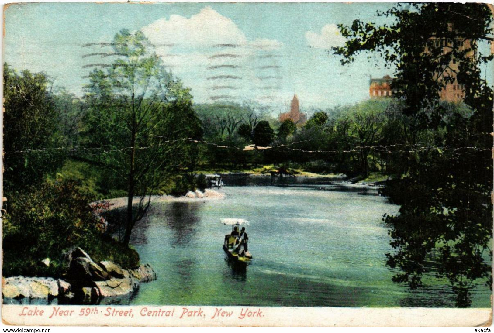 CPA AK Lake Near 59th Street Central Park NEW YORK CITY USA (790314) - Central Park