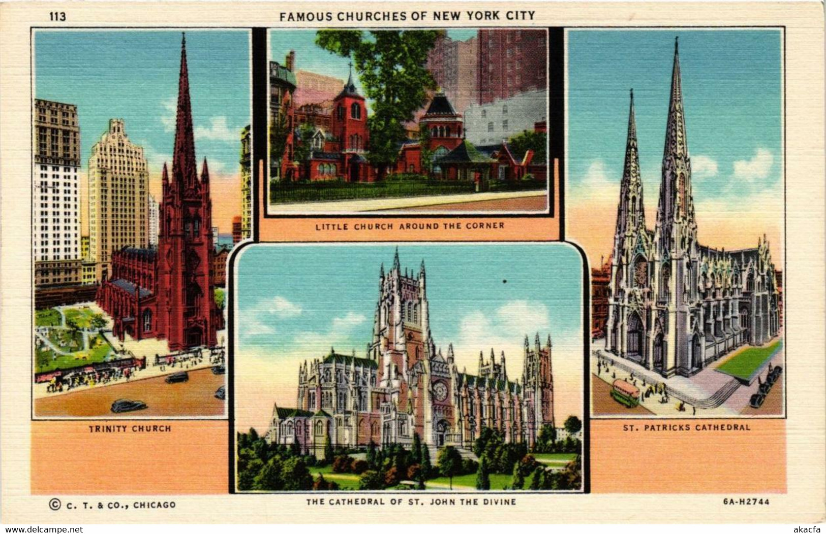 CPA AK Famous Churches Of NEW YORK CITY USA (790318) - Églises