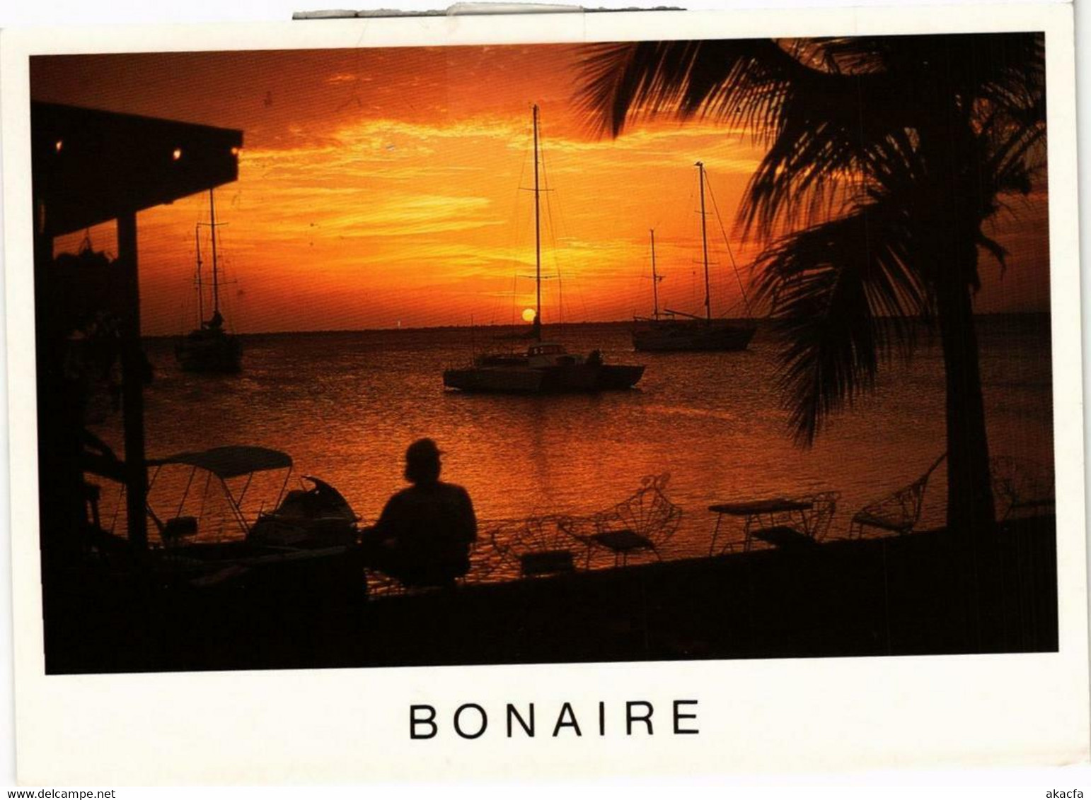 CPM AK Sunset Over Bay Of Kralendijk BONAIRE (750261) - Bonaire